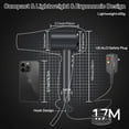 thumbnail image 5 of CIICII Negative Ionic Hair Dryer - 180000RPM High Speed Blow Dryer (2000W Brushless/ 5-Temp/ 3-Speed/ HD Display) Fast Drying Hairdryer for Home, Travel & Salon (Black), 5 of 8