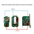 thumbnail image 2 of KB-075C 315MHz Copia Control remoto 4 botones Llave de garaje (Bloqueo tipo A) Ehuebsd Para estrenar, 2 of 9