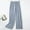004 Gray, variant on Women's Loose Fit Chiffon Pleated Wide-Leg Pants Elastic Waist Drawstring Casual Palazzo Trousers with Pockets