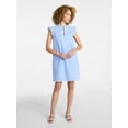 thumbnail image 6 of Time and Tru Women's Cotton Eyelet Mini Dress with Flutter Sleeves, Sizes XS-XXXL, 6 of 6