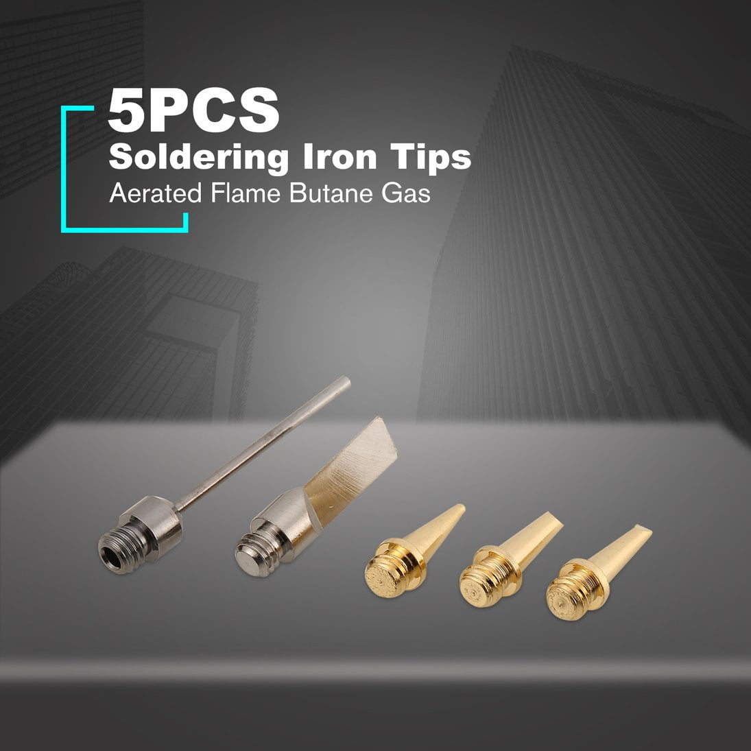 5PCS Aerated Flame Butane Gas Soldering Iron Tips Blow Torch Solder Tip