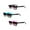Black/Blue/Purple, variant on "The Summerville" 3 Pair of Full Reading Sunglasses (non bifocal) - Outdoor Sun Readers