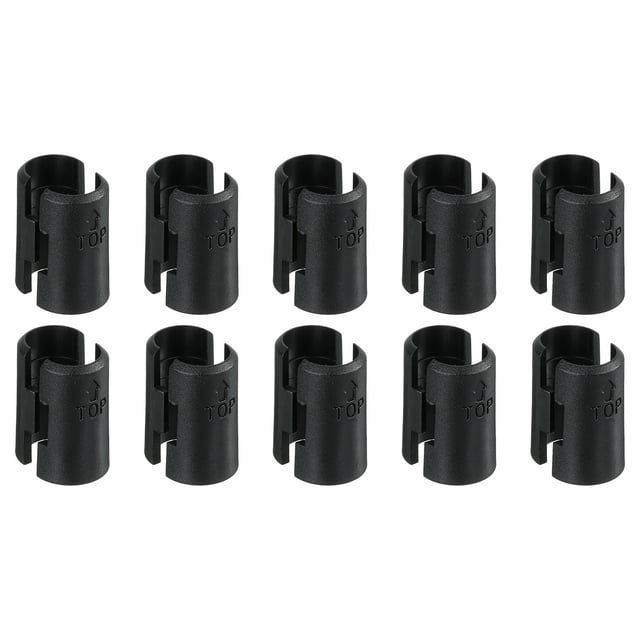 Uxcell 20 Pares de Clips de Bloqueo para Estanterías de Alambre, Clips de Plástico para Estanterías de Poste de 3/4"
