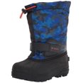 thumbnail image 1 of Columbia Boy's Powderbug Forty Print Snow Boot, Shark/Tangy Orange, 12 Little Kid, 1 of 2