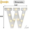 thumbnail image 3 of LED Marquee Letter Lights Sign, Light Up Alphabet Letter for Home Party Wedding Decoration W, 3 of 14