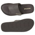 thumbnail image 3 of Nortiv8 Men's Memory Foam Adjustable Slide Sandals Comfort Lightweight Summer Beach Sandals Shoes FUSION DARK/BROWN Size 15, 3 of 5
