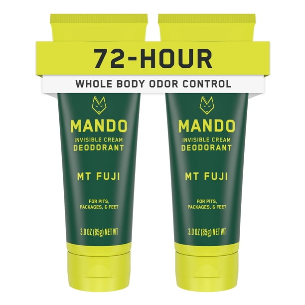 Desodorante Mando Whole Body para hombre, 72 horas, control de olores, 90 ml, 2 unidades