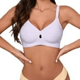 thumbnail image 3 of Seductiva Womens Sports Bras Popular Foreign Trade Jelly Liquid Foundation Underwear Women's Back Ring Gathering Thin Large Bra Full Coverage T-Shirt Bra 1PC, 3 of 3