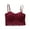 Claret, variant on Soft Simple Sexy Breathable Wirefree Lace Bralette ，Average code
