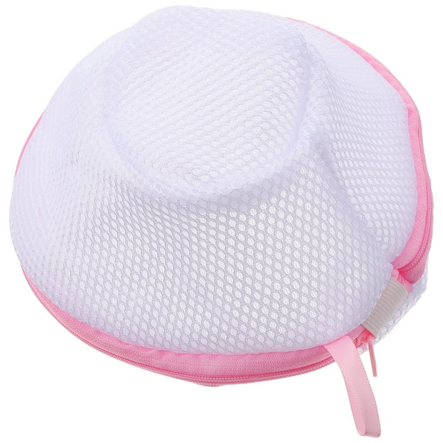 Shisuyan Sac de Protection pour Linge en Maille Épaisse Polyester Blanc 1Pcs 7.5x7.5x4.7In