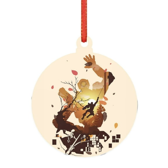 Apex Legends Pathfinder Acrylic Ornament Decorative Christmas Hanging Pendant For Home Decor, Christmas Tree, Party Round Shape