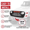 thumbnail image 4 of AMERICAN MODIFIED Grille Démon avec Lumières Rouges pour Wrangler/Gladiator 18-21, 4 of 8