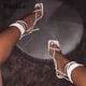 thumbnail image 4 of Sandalias de verano para mujer, banda estrecha, punta cuadrada, tacones altos, correa cruzada, zapatos en forma de V Wmkox8yii  hfjk4437, 4 of 5