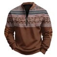 thumbnail image 2 of GrmtClth Men's Half Zip Sweatshirts Western Pullover Sweatshirt Long Sleeve Aztec Jacket Native American Cowboys Country M, 2 of 4