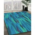 thumbnail image 3 of Ahgly Company Machine Washable Indoor Rectangle Transitional Dark Turquoise Green Area Rugs, 2' x 3', 3 of 7