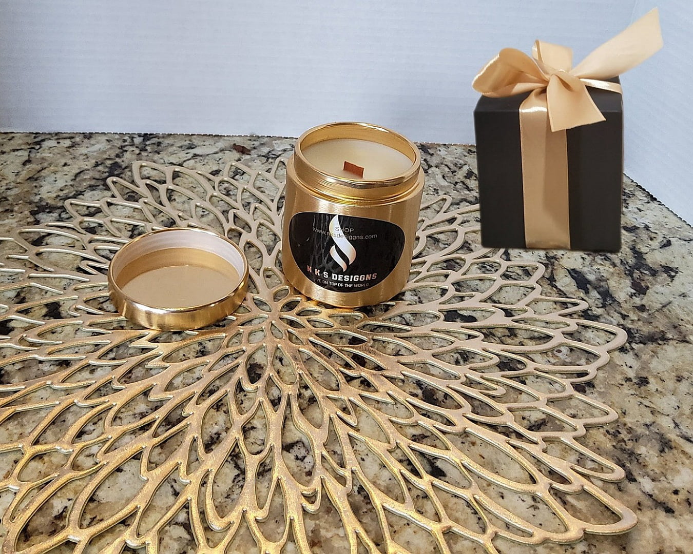 N K S Desiggns Dream Candles 9 oz Vanilla Cashmere Scented Tin Jar 2 Candles with 60 Hrs Burn Time