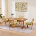 thumbnail image 4 of Jopath Rattan Dining Chairs Set of 2, Cane Upholstered Kitchen Side Chair with Natural Hardwood Frame for Kitchen Restaurant Olive Green, 4 of 9