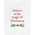 thumbnail image 3 of Lettered and Lined 19x24 Black Modern Framed Museum Art Print Titled - Believe in the Magic of Christmas, 3 of 5