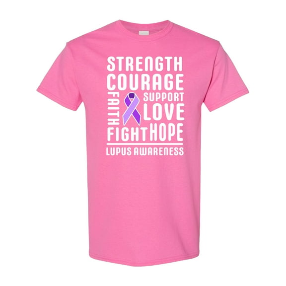 Inktastic Lupus Awareness Strength Support Courage T-Shirt