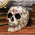 thumbnail image 3 of Ebros Gambler Playing Cards Poker Face Floral Tattoo Sugar Skull Statue 5.5"L, 3 of 6