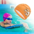 thumbnail image 2 of Unique Bargains 1 Pc Elastic Whale Pattern Swim Cap Orange, 2 of 6