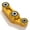 Gold, variant on Rear Suspension Linkage Riser Reinforced Shocks for Surron Ultra Bee E-bike