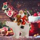thumbnail image 3 of Bonita figurita de Papá Noel, adorno de estatua, escultura decorativa coleccionable, muñeco de Papá Noel para Navidad, vacaciones, sala de estar, mesa oso montando perfecl Figurilla, 3 of 8