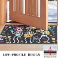 thumbnail image 3 of Skull Doormat Non-Slip Absorbent Resist Dirt Halloween Front Door Mat Machine Washable Welcome Mats Outdoor Inside Floor Rugs for Entryway 30" X 17", 3 of 6