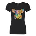 thumbnail image 3 of Dean Russo The Pig Animal Lover Womens Slim Fit Junior Tee, Black, XX-Large, 3 of 6