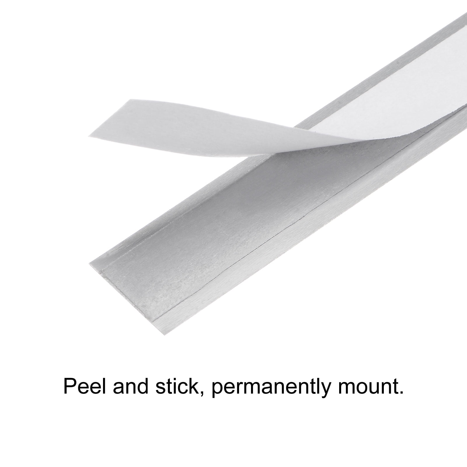 Self-Adhesive Measuring Tape 500cm Stainless Steel Metric Left to Right Read, 2 Pieces