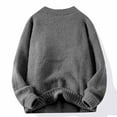 thumbnail image 4 of Wancir 2025 Chunky Knitting Sweater Pullover for Men Casual V Neck Jumpers Long Sleeve Oversized Sweaters Thermal Knit Tops, 4 of 5