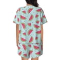 thumbnail image 6 of Sigee Watermelon for Sleepwear Casual Pjs with Pockets Women's Pajamas Sets Shorts 2 Piece Short Sleeve Lounge Sets X-Large, 6 of 9