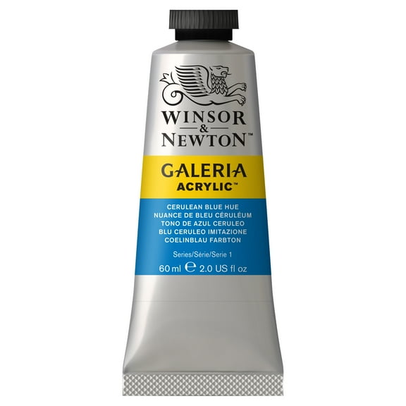 Winsor & Newton Galeria Acrylic Paint, 60ml, Cerulean Blue Hue