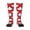 1 Black, variant on Women's Knee High Socks Canada Flag Maple Leaf Outdoor Casual Tube Socks