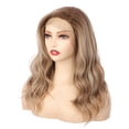 thumbnail image 3 of OneDor Premium Japanese High-Temperature Fiber Synthetic Hair 130% Density Wavy Lace Front Side Part Long Wigs (Light Brown Evenly Blended with Dark Natural Blonde-RL12/16), 3 of 7