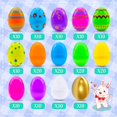 FORLINX 200pcs 2.3 Plastic Easter Eggs,Bulk Fillable Easter Eggs for