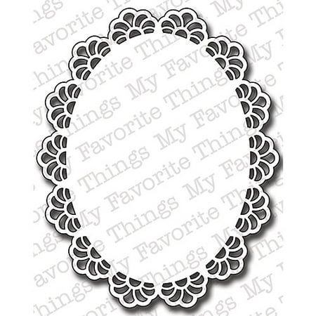 My Favorite Things MFT104 Die-Namics Die-Oval Decorative Doily