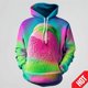 thumbnail image 3 of Sudadera con capucha con estampado de helado delicioso en 3D para hombres y mujeres, sudaderas con capucha de moda Streetear para niños y niñas, ropa linda Y2k, 3 of 5
