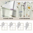 thumbnail image 5 of Spring Floral Swag Valances for Windows, Kitchen Window Curtains Over Sink, Summer Botanical Sage Green Striped Window Treatment Curtains for Living Room/Bedroom Curtains 2 Panel Sets 36"x45", 5 of 8
