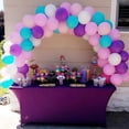 thumbnail image 2 of Nappe de Table Extensible pour Table de 6 Pieds, Nappe de Cocktail pour Fête Buffet de Mariage Lavable en Machine72 * 30 * 30 * 30 Pouces, 2 of 6