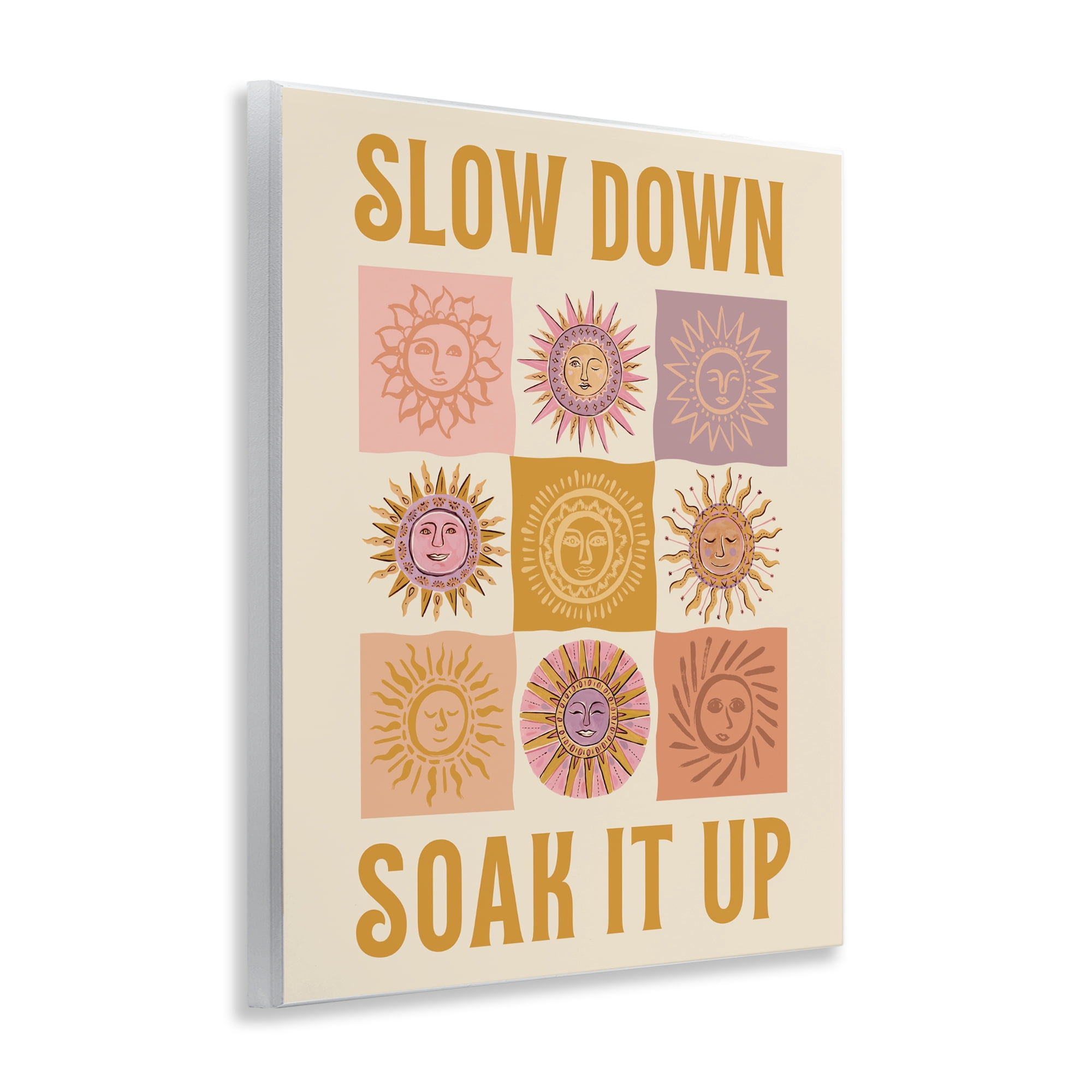 Stupell Industries Slow Down Soak It Up Wall Plaque Art, design by Two If By Sea Studios