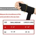 thumbnail image 4 of 1PC Left hand SMALL/MEDIUM-Grey Wrist Brace Carpal Tunnel Right Left Hand for Men Women, Night Wrist Sleep Supports Splints Arm Stabilizer with Compression Sleeve Adjustable Straps, 4 of 9