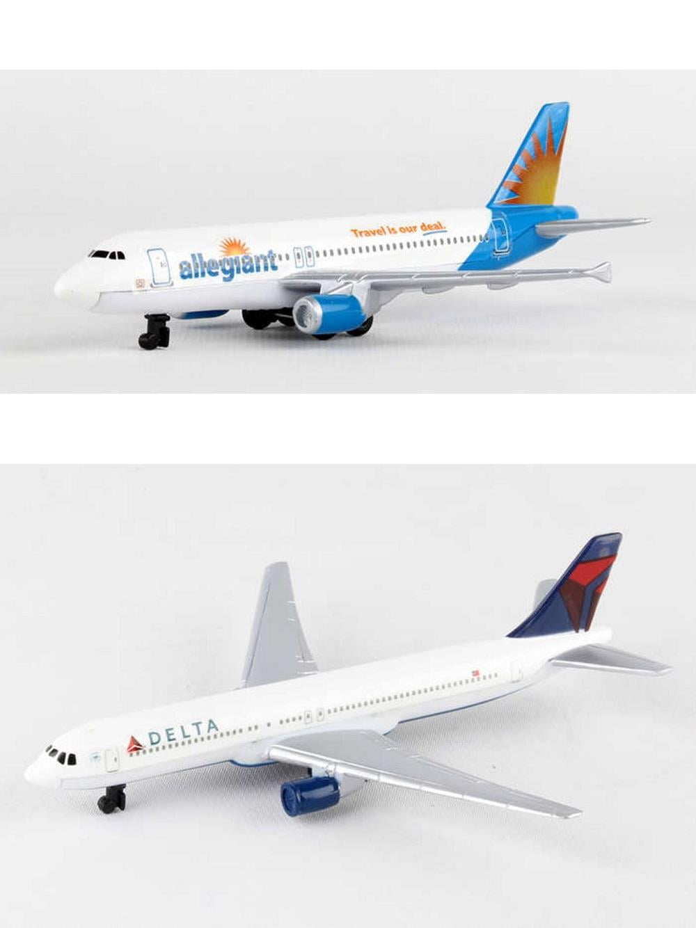 Allegiant, Delta Airlines Diecast Airplane Package Two 5.5" Diecast