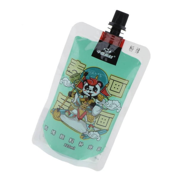 120ml Acrílicas, pigmenti Pintura 12 Colores Surtido, Perfecto para Estudiantes y Niños 173x92 mm verde suave