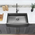 thumbnail image 5 of 36 Inch Gunmetal Black Farmhouse Workstation Apron-Front Kitchen Sink, 16 Gauge 10 inch Deep Single Bowl Farm Sink with Accessories Kit, 5 of 8