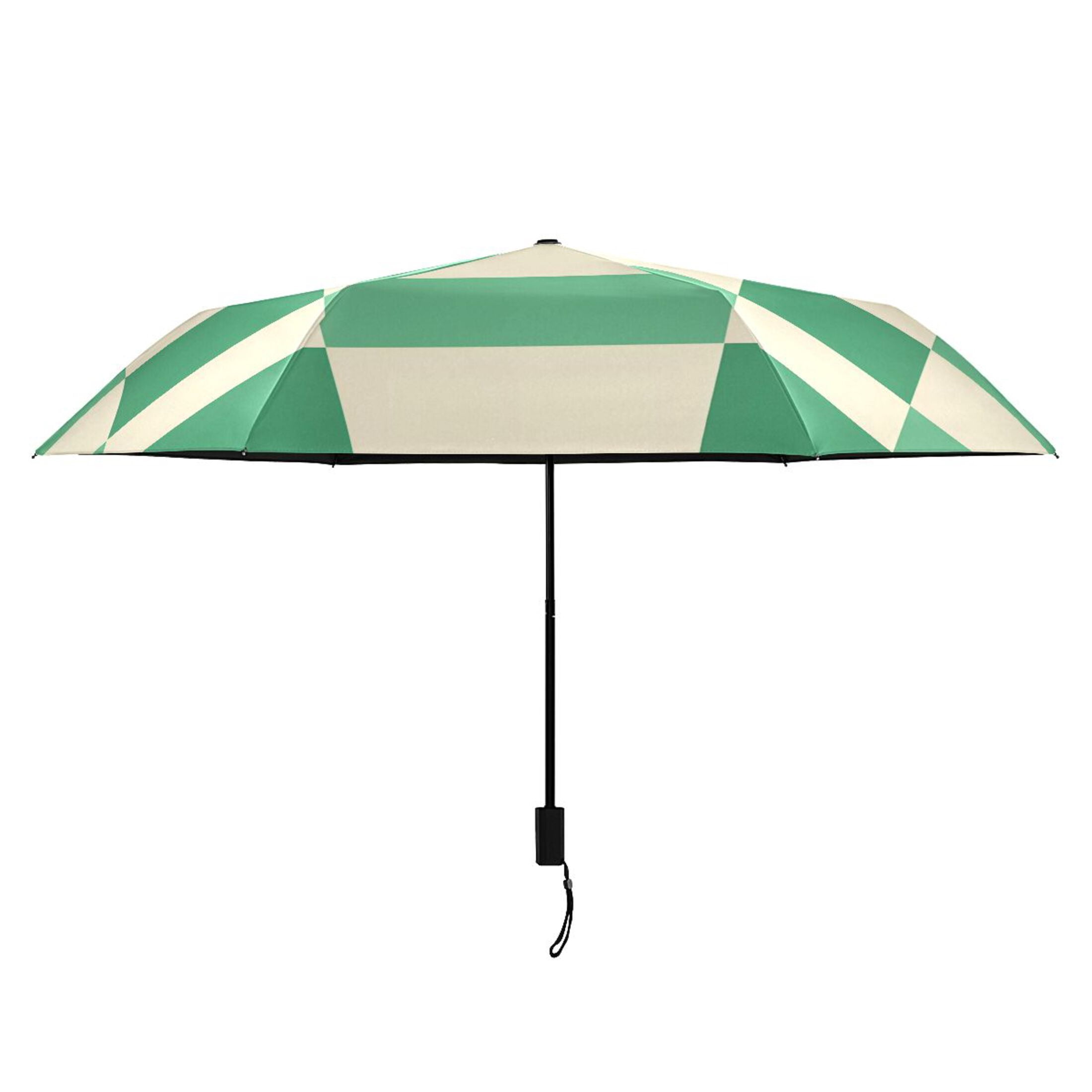 ALAZA Checkered Grid-t3 UPF 50+ Compact Folding Umbrella for Rain Travel Umbrella Packable