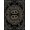 Black Gold, Pattern 20, variant on Design&I 8'x10' Washable Area Rug Snake Coiled Round Reptile Spotted Scale Gothic Print Serpent for Dining Room, Large Office, Lounge, Snag-Free