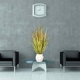 thumbnail image 3 of Plastic Grass and Onion Grass Artificial Indoor/ Outdoor Faux Décor in Ceramic Pot By Minx NY, 3 of 4