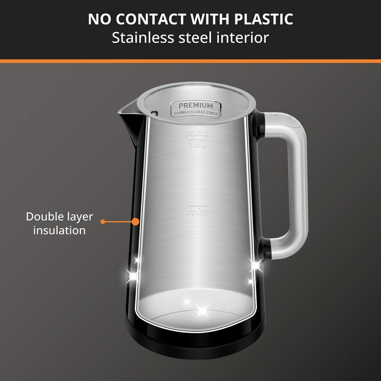 Krups Electric Water Kettle, 12-Cup Smart Temp Digital Krups Electric Water Kettle, 12-Cup Smart Temp Digital