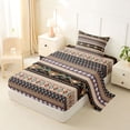 thumbnail image 2 of Erosebridal Exotic Style Aztec Twin Sheet Sets, Oriental Geometric Art Bedding, 1 Flat Sheet, 1 Fitted Sheet and 1 Pillowcase, 2 of 5